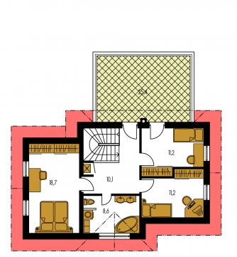 Grundriss des Obergeschosses - PREMIUM 231